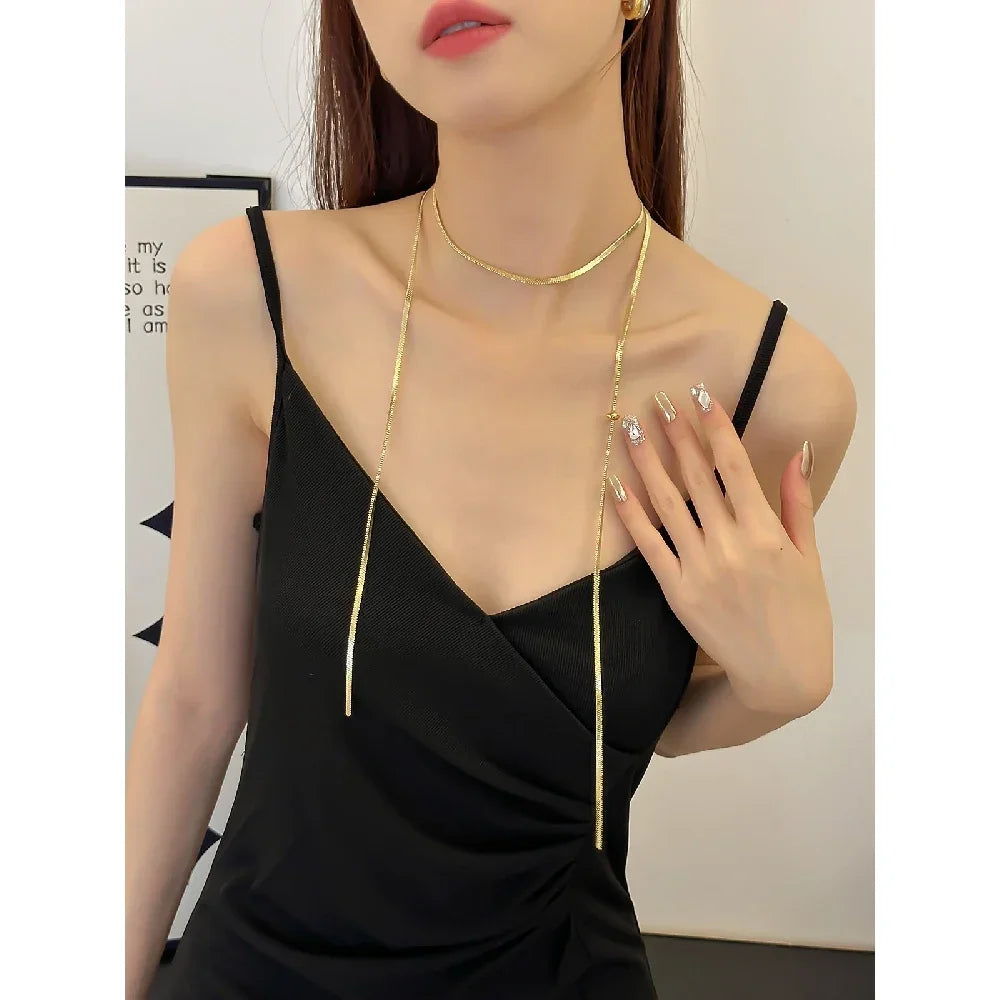 Exquisite Women's Light Luxury Pull-Out Necklace