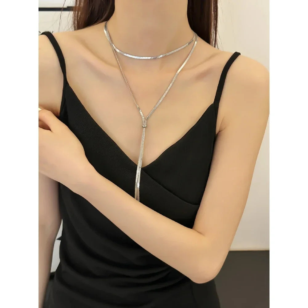 Exquisite Women's Light Luxury Pull-Out Necklace