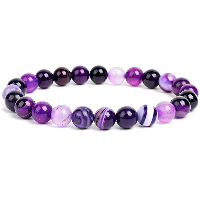 Natural Gemstone Beaded Bracelet for Men & Women