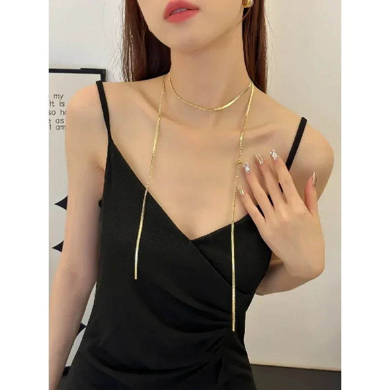 Exquisite Women's Light Luxury Pull-Out Necklace
