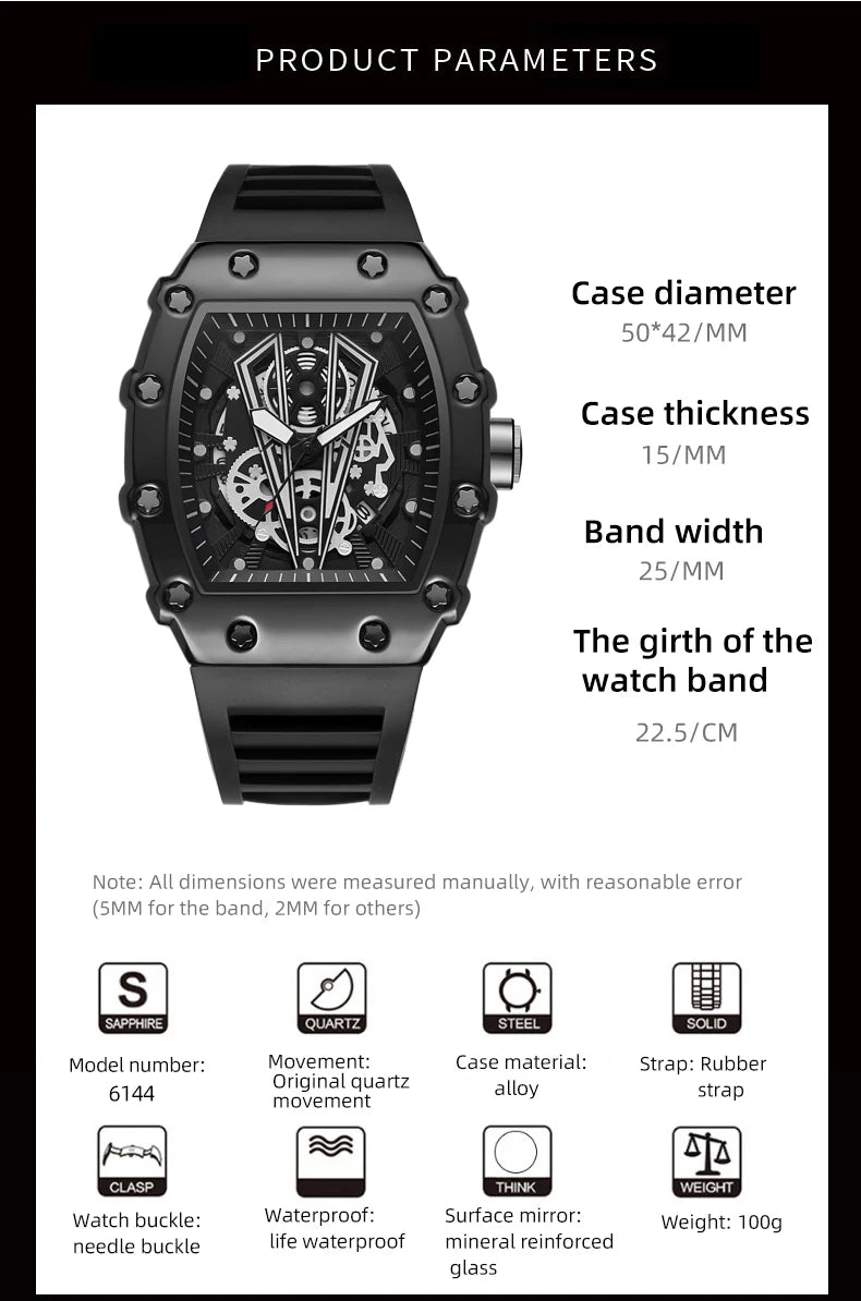 Waterproof Luminous Quartz Watch