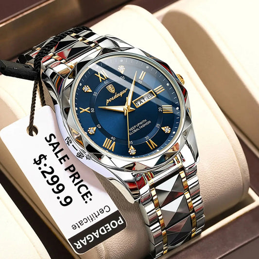 Luxury Waterproof Stainless - Steel Men's Watch