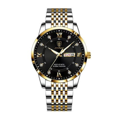 POEDAGAR Men Watches Stainless Steel