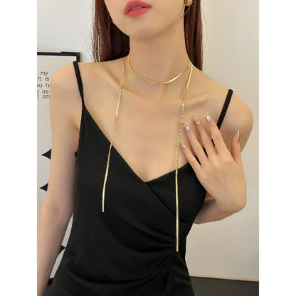 Exquisite Women's Light Luxury Pull-Out Necklace