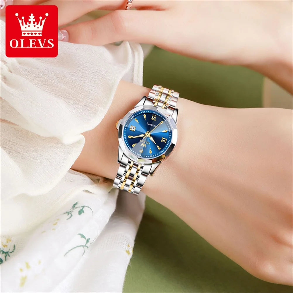 OLEVS 9998 Quartz Couple Watches Original