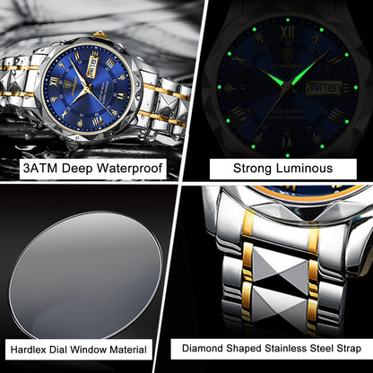 Luxury Waterproof Stainless - Steel Men's Watch