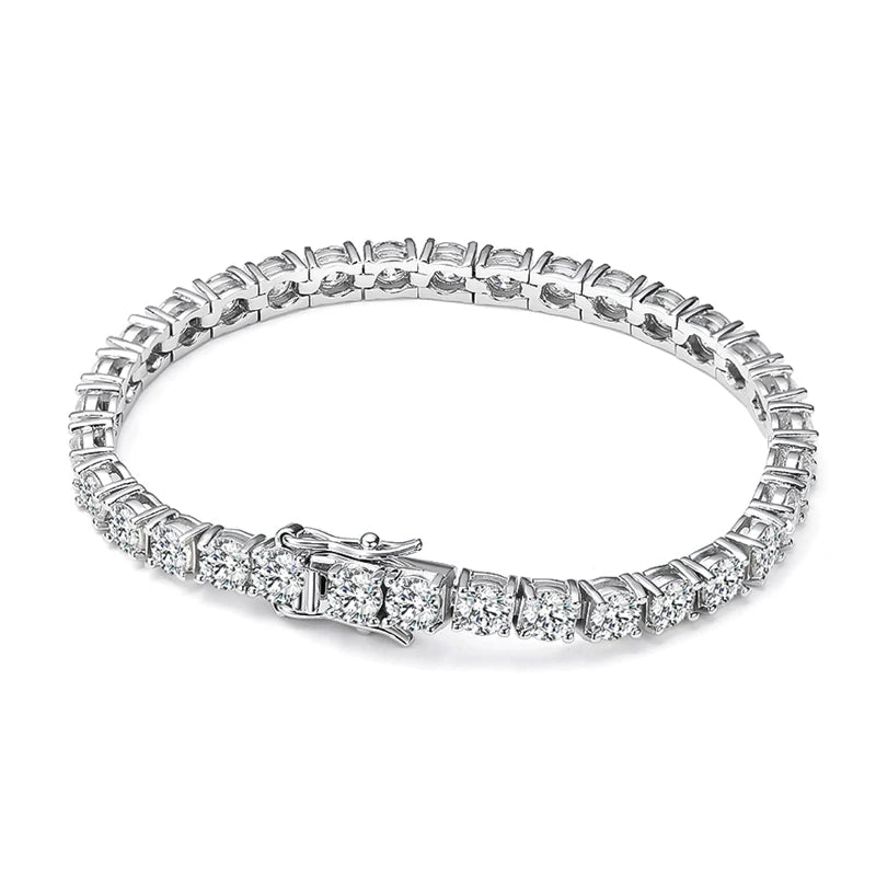 Unisex Moissanite Tennis Bracelet by Knobspin