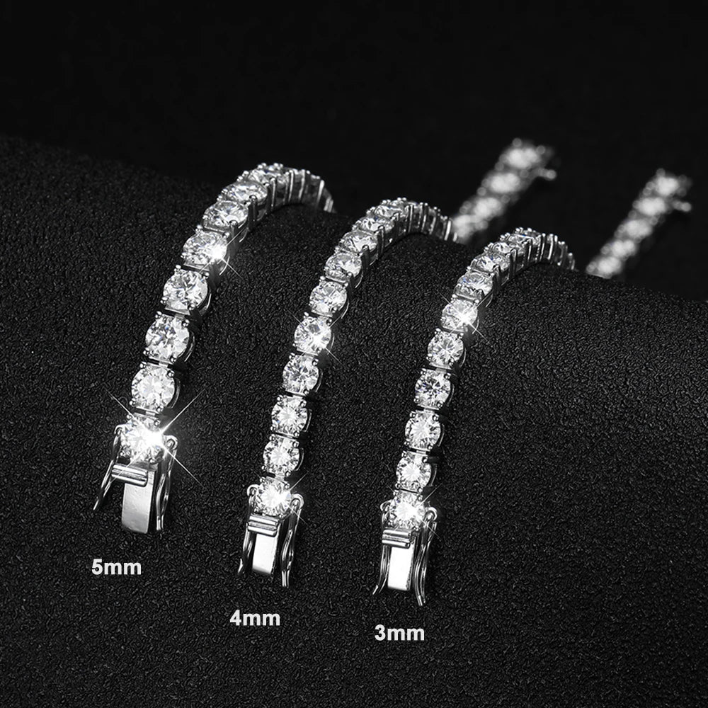 Unisex Moissanite Tennis Bracelet by Knobspin
