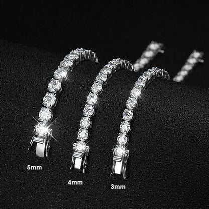 Unisex Moissanite Tennis Bracelet by Knobspin