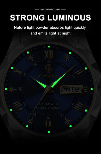 Luxury Waterproof Stainless - Steel Men's Watch