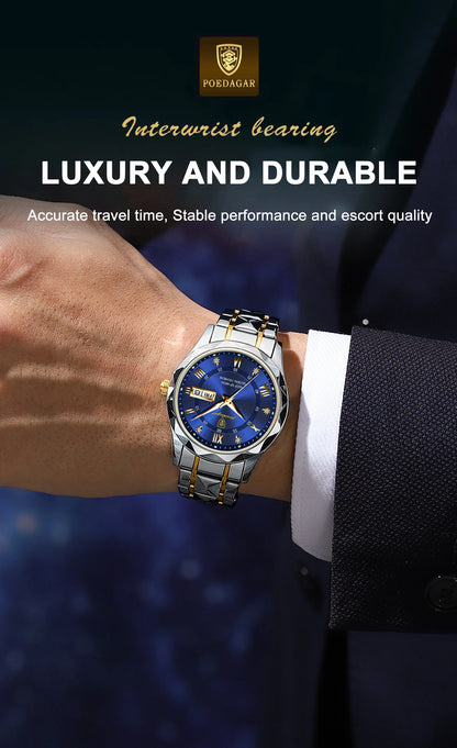 Luxury Waterproof Stainless - Steel Men's Watch