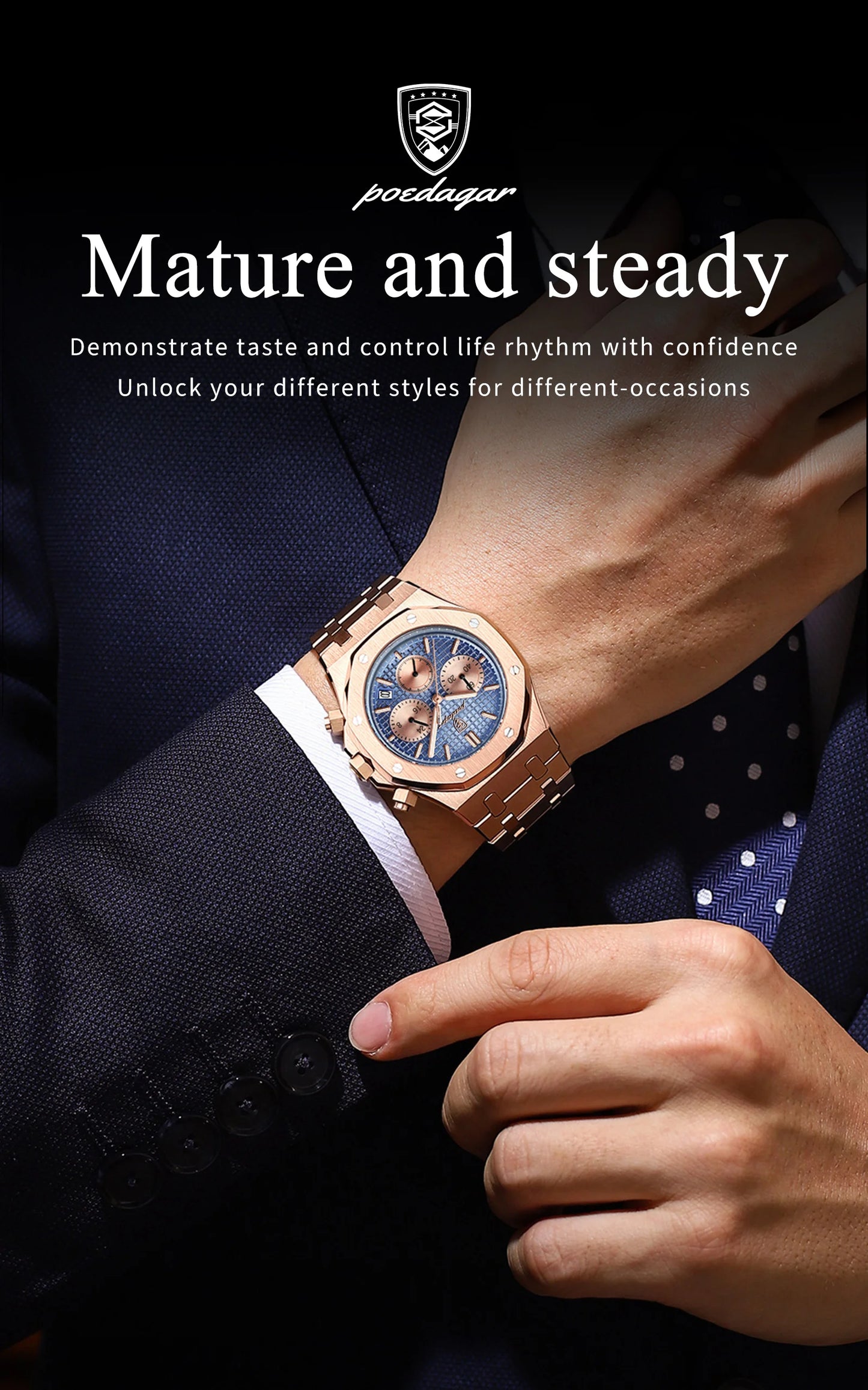 Men’s Quartz Chronograph Watch