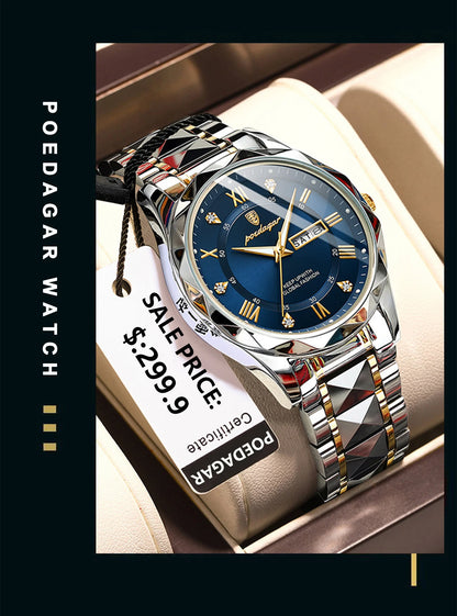 Luxury Waterproof Stainless - Steel Men's Watch