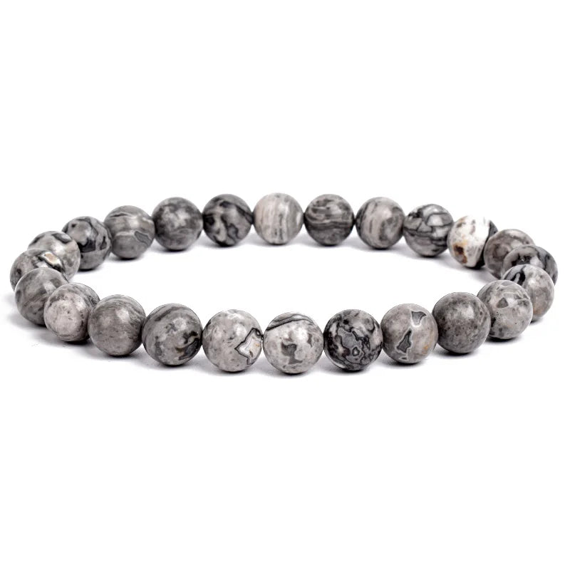 Natural Gemstone Beaded Bracelet for Men & Women
