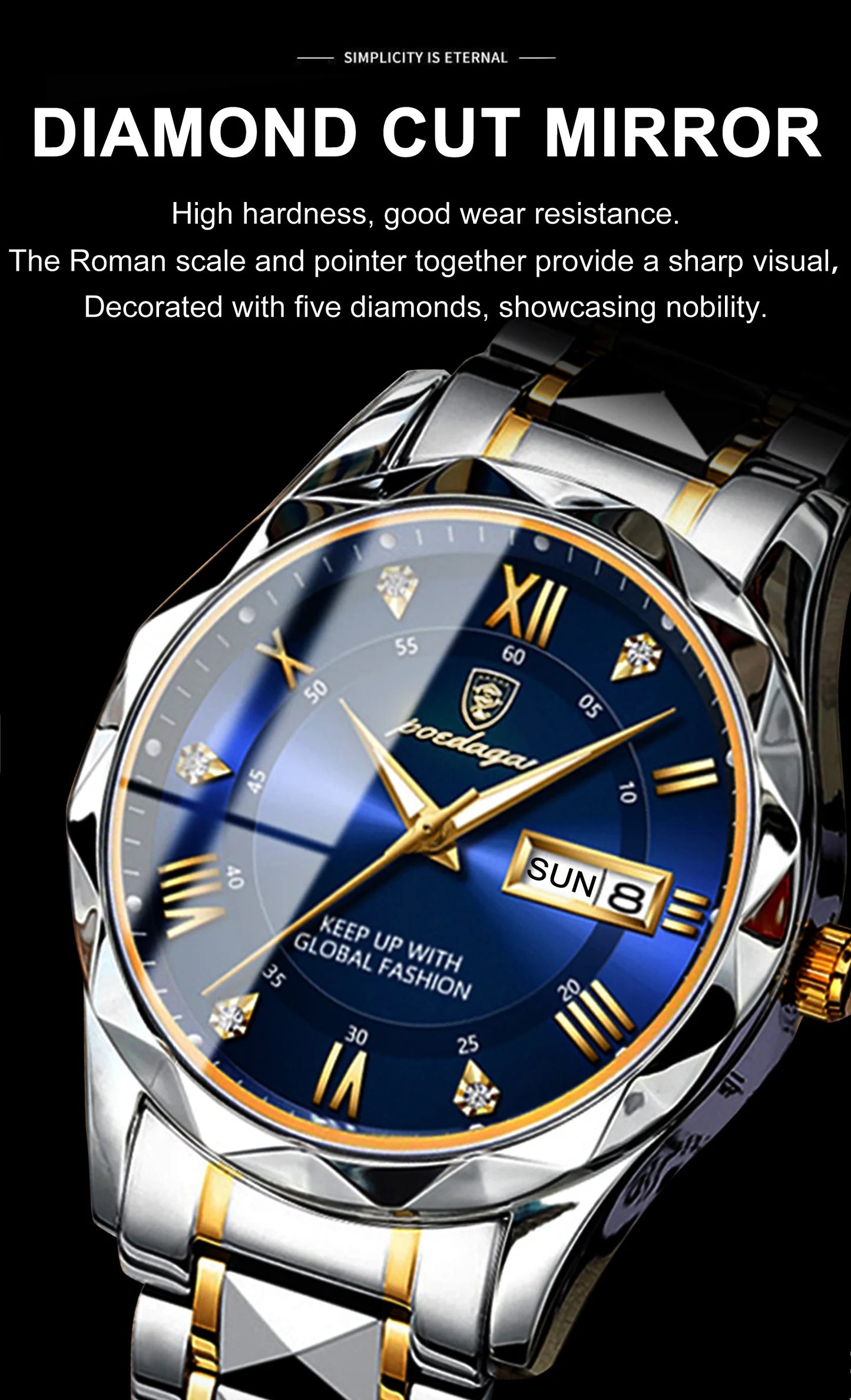 Luxury Waterproof Stainless - Steel Men's Watch