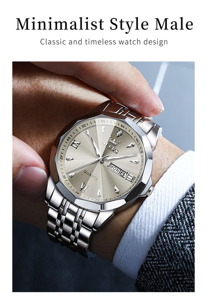 OLEVS 9998 Quartz Couple Watches Original