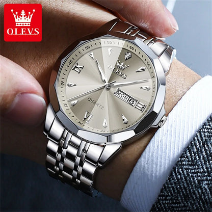 OLEVS 9998 Quartz Couple Watches Original
