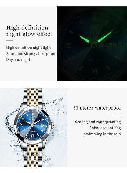 OLEVS 9998 Quartz Couple Watches Original