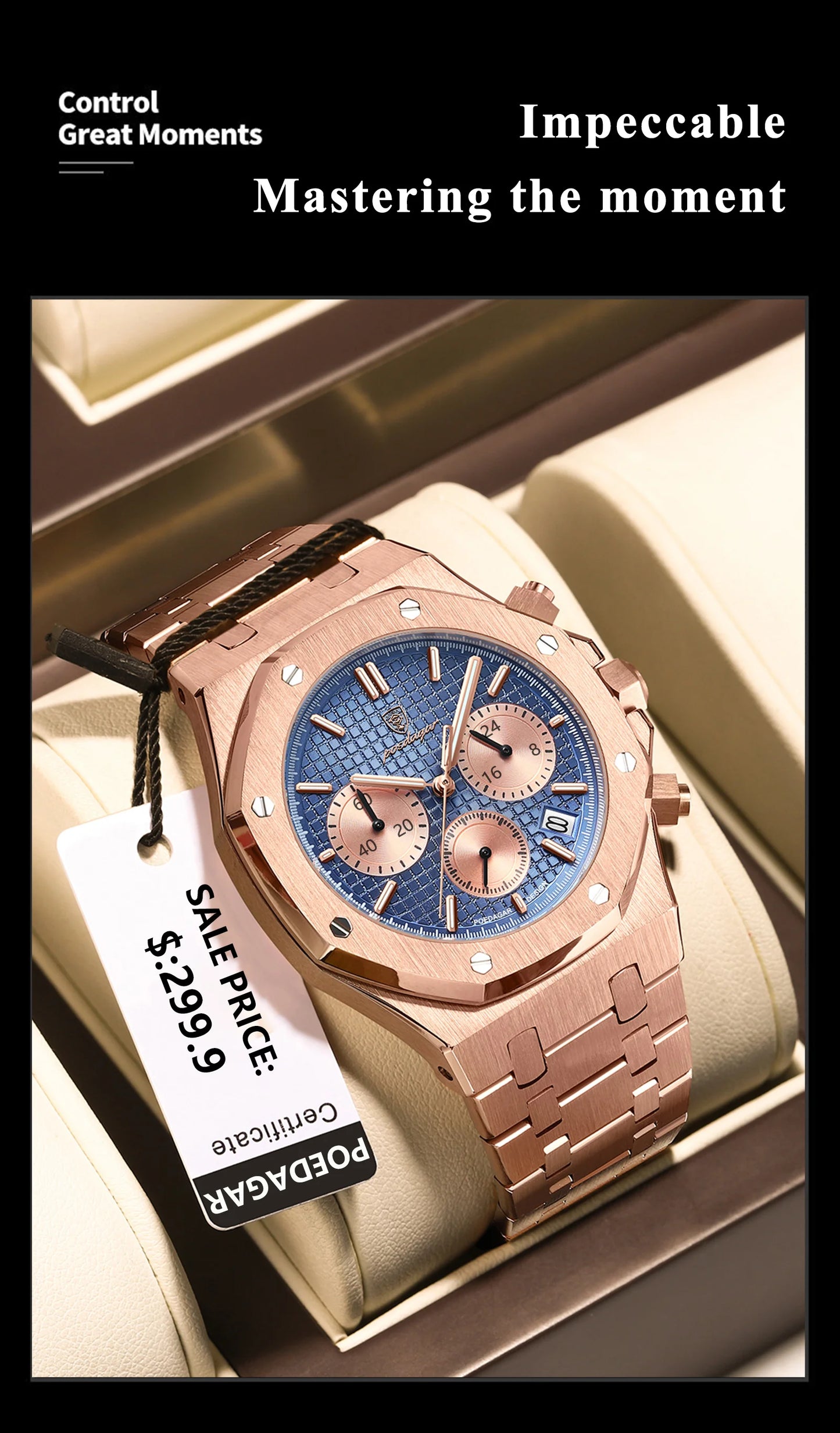 Men’s Quartz Chronograph Watch