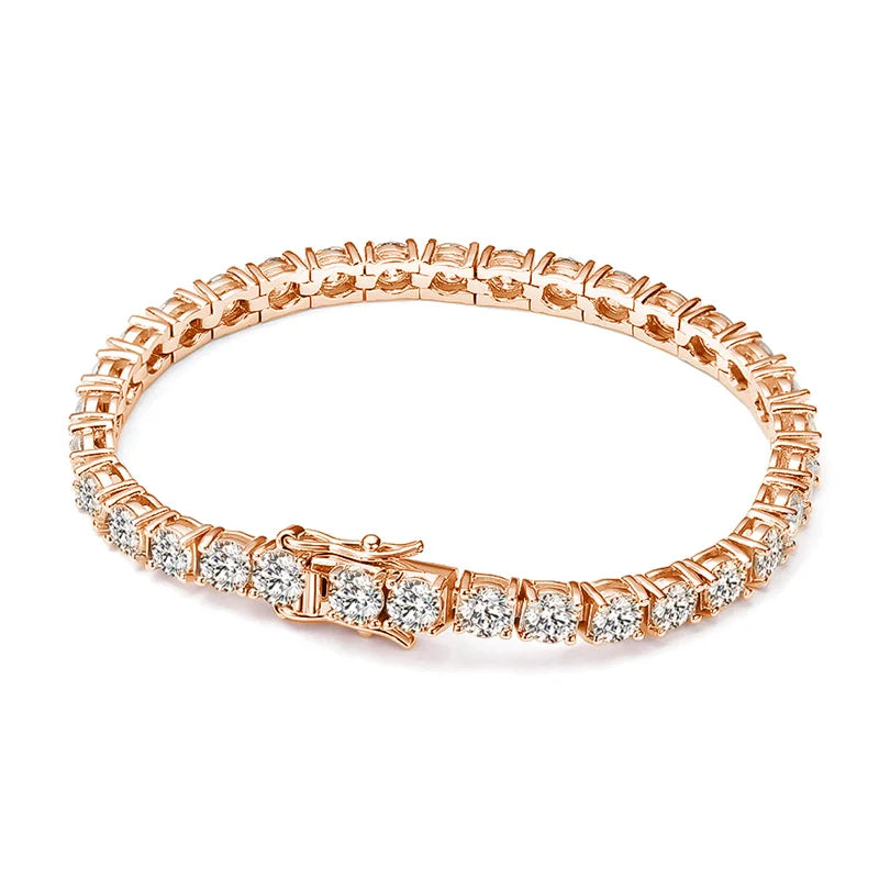 Unisex Moissanite Tennis Bracelet by Knobspin