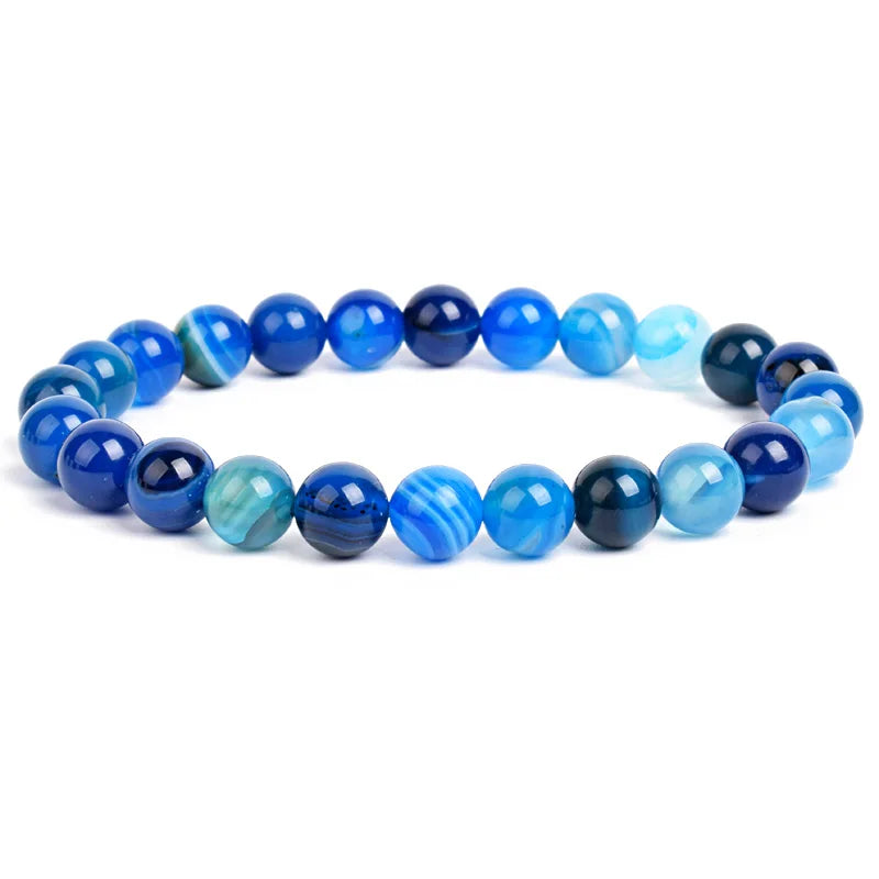 Natural Gemstone Beaded Bracelet for Men & Women