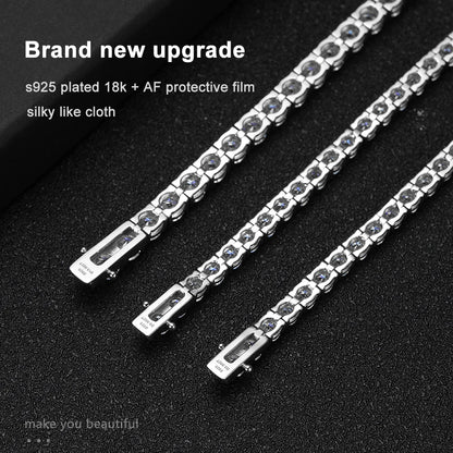 Unisex Moissanite Tennis Bracelet by Knobspin