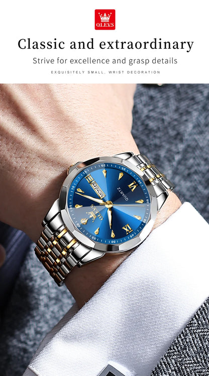 OLEVS 9998 Quartz Couple Watches Original