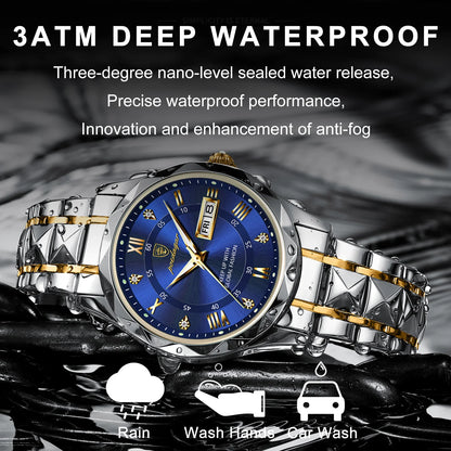 Luxury Waterproof Stainless - Steel Men's Watch