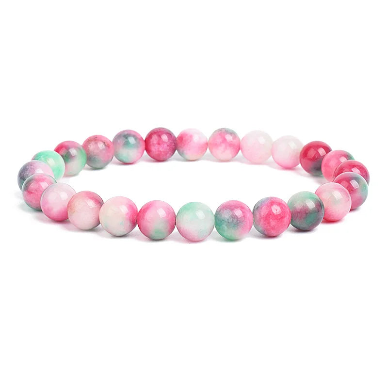 Natural Gemstone Beaded Bracelet for Men & Women